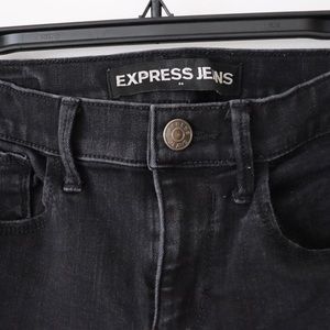 Express black skinny jeans
